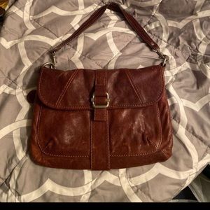 Brown Leather Fossil Bag